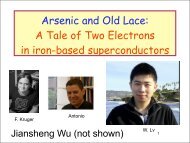 Arsenic and Old Lace: A Tale of Two Electrons in Iron-Based ...