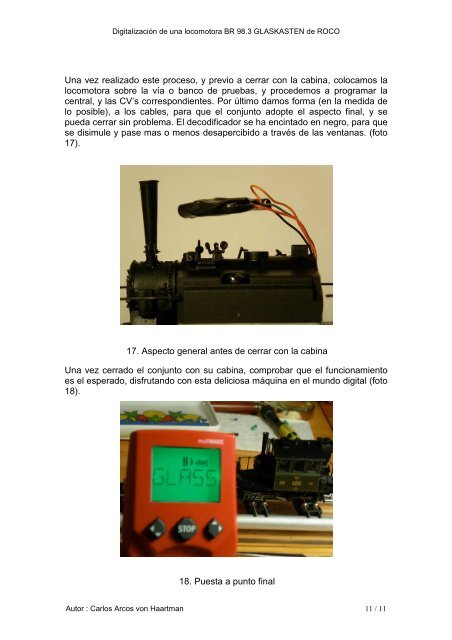 digitalizacion de una locomotora br 98.3 glaskasten de roco