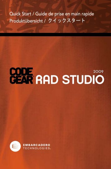 RAD STUDIO - Embarcadero Technologies Product Documentation