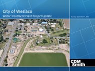 4. CDM/Smith Water Treatment Plant Progress - City of Weslaco