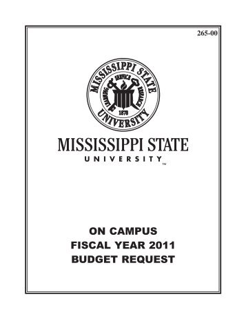 FY 2011 - Office of the Controller and Treasurer - Mississippi State ...