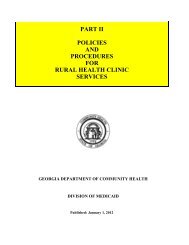 part ii policies and procedures for rural health clinic services