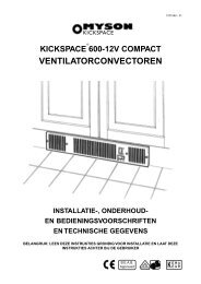 Kickspace 600 12V Handleiding - Remeha