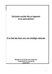 Exclusion sociale liÃ©e au logement et au sans-abrisme