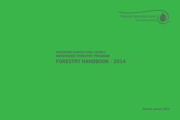 FORESTRY HANDBOOK - 2013 - Watershed Agricultural Council