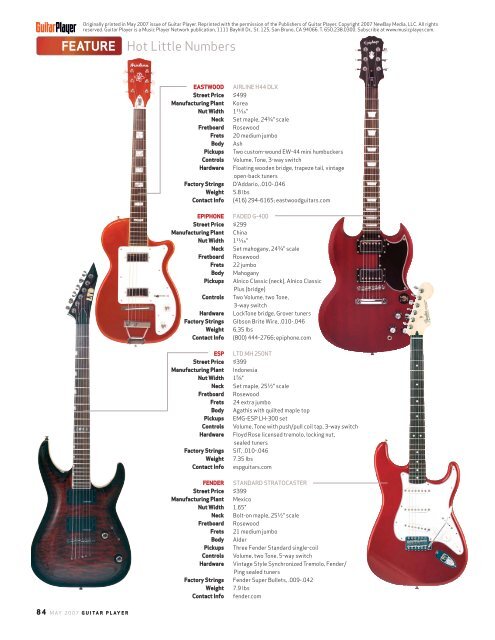 35 ELECTRIC GUITARS UNDER $500 - Reverend Guitars