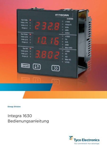 Integra 1630 Bedienungsanleitung - Crompton Instruments