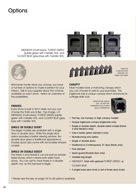 Hunter Stoves Brochure - The Stove Yard