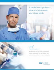 1o2 Valve Brochure - ICU Medical, Inc.