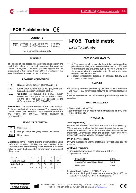 i-FOB Turbidimetric - Linear