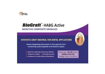 BioGraftÂ® HABG Active - IFGL Bio Ceramics Limited
