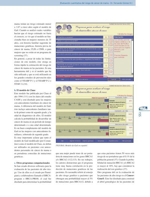 EvaluaciÃ³n cuantitativa del riesgo de cÃ¡ncer de mama