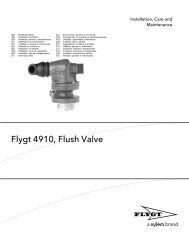 Flygt 4910, Flush Valve - MIDI Bobinage