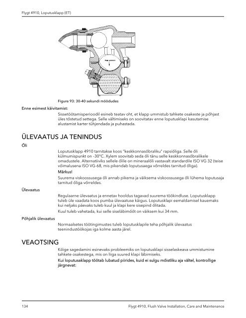 Flygt 4910, Flush Valve - MIDI Bobinage