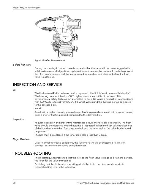 Flygt 4910, Flush Valve - MIDI Bobinage