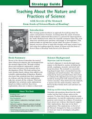 Teaching About the Nature and Practices of Science - Seeds of ...