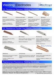 Welding Electrodes - MacGregor Welding Systems