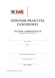 Dziennik praktyki zawodowej sem IV - Gliwice