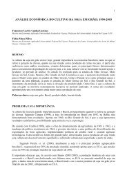 anÃ¡lise econÃ´mica do cultivo da soja em grÃ£o: 1990-2003 - Unileste