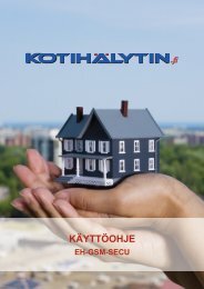 EH-GSM-SECU kÃ¤yttÃ¶ohje - KotihÃ¤lytin