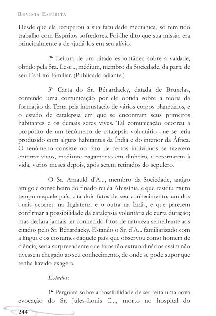 Revista EspÃ­rita (FEB) - 1860 - Autores EspÃ­ritas ClÃ¡ssicos