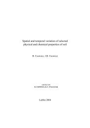 Spatial and temporal variation of selected physical and ... - Lublin