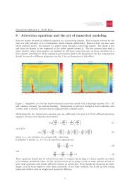 8 Advection equations and the art of numerical modeling