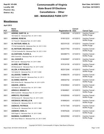 Purged Voter List for 2013.pdf - City of Manassas Park