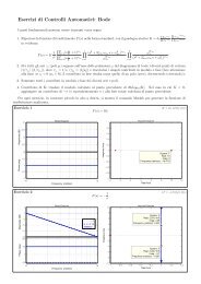 Esercizi di Controlli Automatici: Bode