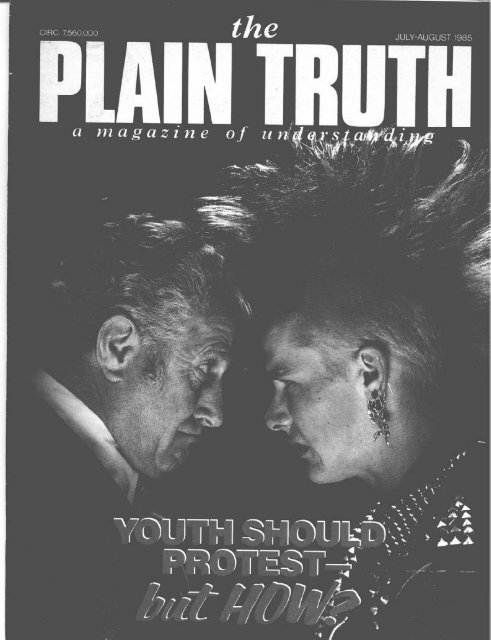 July-August, 1985 Plain Truth - Hearts of the Fathers