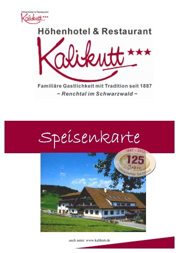 Speisekarte - Kalikutt