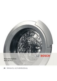 Bedienungsanleitung zu BOSCH WAY 287 W 2 - Innova