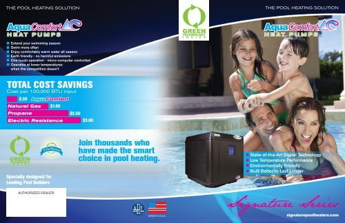 AquaComfort Heat Pump - McCarthy Pools