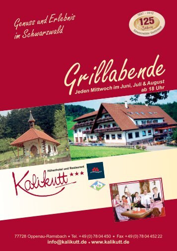 Genuss und Erlebnis im Schwarzwald - Kalikutt