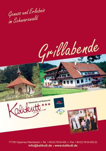 Genuss und Erlebnis im Schwarzwald - Kalikutt