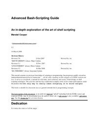 Advanced Bash-Scripting Guide