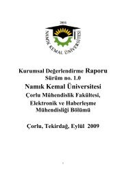 ADKG2009 - Namık Kemal Üniversitesi