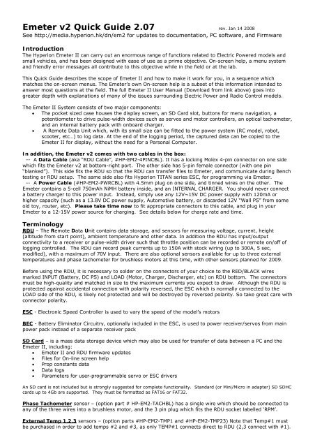 Emeter Quick Guide - Hyperion HK