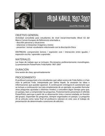 FRIDA KAHLO 1907-2007 - Formespa