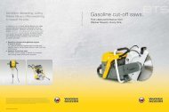 Gasoline cut-off saws. - Wacker Neuson