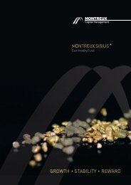 Commodity Fund Brochure - Montreux Capital Management