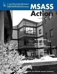 In This Issue ... - Mandel School of Applied Social Sciences - Case ...