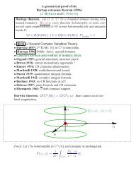 A geometrical proof of the Hartogs extension theorem (1906 ... - DMA