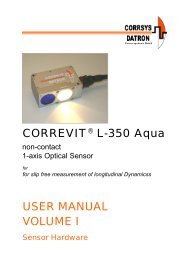 CORREVIT L-350 Aqua USER MANUAL VOLUME I - Corrsys-Datron