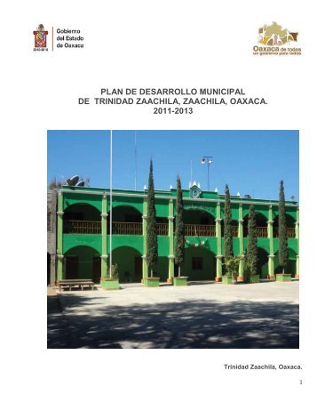 plan de desarrollo municipal de trinidad zaachila, zaachila, oaxaca ...