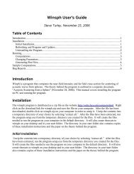 Winsph User's Guide - Steve Turley