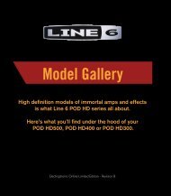 Line 6® POD HD Series Model Gallery - Revision B - Musifex