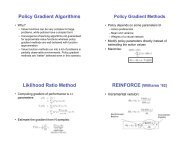 Policy Gradient Algorithms