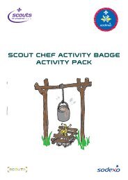 SCOUT CHEF ACTIVITY BADGE ACTIVITY PACK