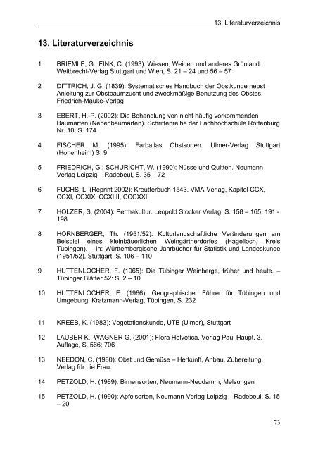 Kartierung der Streuobstbestände am Steinenberg - Hochschule ...